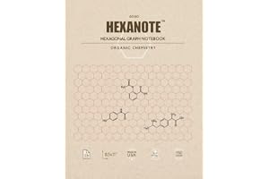 HEXANOTE - Hexagonal Graph Notebook - Organic Chemistry: 150 pages hexagonal graph paper notebook for drawing organic chemist