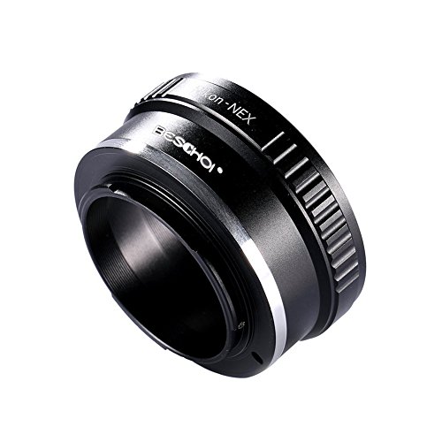 Beschoi Bague adaptation objectif Nikon-NEX Adaptateur monture objectif en m  tal pour monter objectif Nikon AI vers bo  tier Sony NEX comme Sony NEX-3 NEX-3C NEX-3N NEX-5 NEX-5C NEX-5N NEX-5R NEX-5T NEX-6 NEX-7 NEX-F3 NEX-VG10 VG20