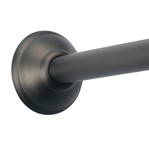 Interdesign 79070EU Gebogene verstellbare Duschvorhangstange, 104-183 cm, bronze - 2