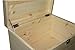 Lockable Natural Pine Wood Keepsake or Memory Box with White Flowers and engraved nameplate - Special Personalised Birthday or Christmas Presents for Her