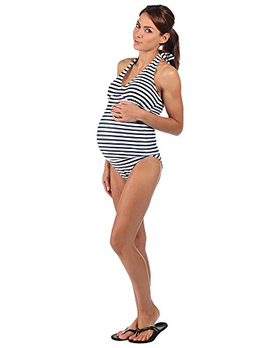 The Essential One - Maternity Stripe Tankini-18 EOM71