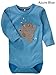 Name It Fuzzy Panda LS Organic Cotton Vest - Azure Blue - 2 - 4 Months
