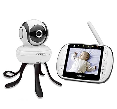 Motorola MBP 36SC - Babyphone Vidéo avec écran 3.5", éco-mode et Moto StarGrip gratuit, blanc