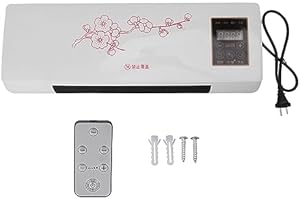 Aramox Climatiseur, Polyvalent, Prise UE 220 V, Refroidisseur D'air Mural Portable à Faible Bruit avec Télécommande pour Salle de Bain, Chambre à Coucher