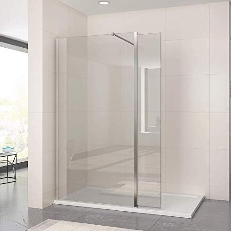 Bathroom Supplies 1400x700mm Tray + 800mm Wetroom + Hinged Flipper Wetroom Glass Walk In Shower Door + Free Waste