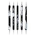 Sanwood 5Pcs Dotting Pens 2-Ways Nail Design Set Nail Art Tools