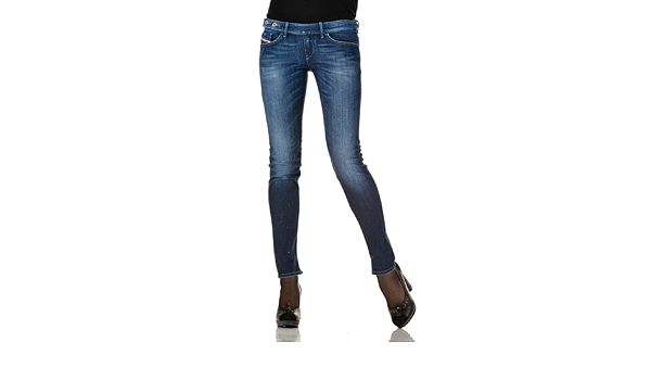 Diesel Cherick 008L6 Stretch Regular Slim Jeans donna conici (Blu, W29/L32)  : Amazon.it: Abbigliamento
