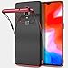 Produktbild QULLOO OnePlus 6T Hülle, Soft Silikon Hülle TPU Bumper Case Ultra Dünn TPU Cover Kratzfest Stoßfest Weich Schutzhülle für OnePlus 6T Case Cover - Red