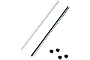 JZSMY 2Pcs Welle für Lay-Z-Spa #58113 P4071 für Lazyspa Ersatz Impeller Welle (1Pcs keramische Welle+1Pcs Edelstahlwelle)