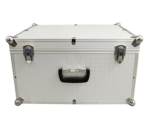Alukoffer - Optik Aufbewahrungskoffer Vago L in Aluminium-Optik silber 60 Liter