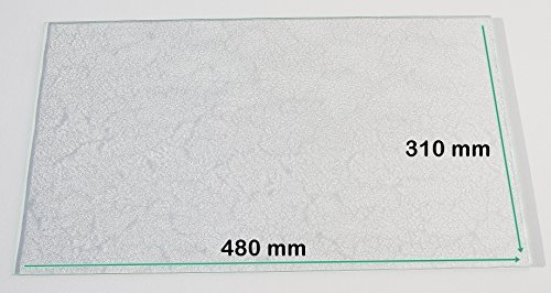 Khlschrank Einlegeboden / Glasplatte / Gemsefach  Strukturglas 4 mm dick  480 mm x 310 mm - Direkt vom Glasereifachbetrieb!!!