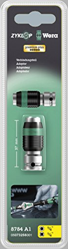 Wera 8784 A1 Zyklop-Verbindungsteil, 1/4 Zoll x 37 mm, 1 Stück, 05003529001 - 2