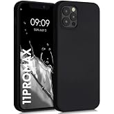 [SİYAH LANSMAN] For iPhone 11 Pro Max ile uyumlu İ&ccedil;i Kadife Y&uuml;zey Matte Esnek Silikon Kayma Yapmaz Darbe Emici Telefon Kılıfı