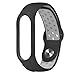 Produktbild Sports Soft Silicone Two Color Point Wristband Wrist Strap for Xiaomi Mi Band 4 (Grau)