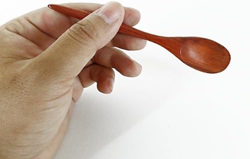 Lot of 10 Pcs. X 5" Handmade Rose Wood Small Coffee Tea Spoons