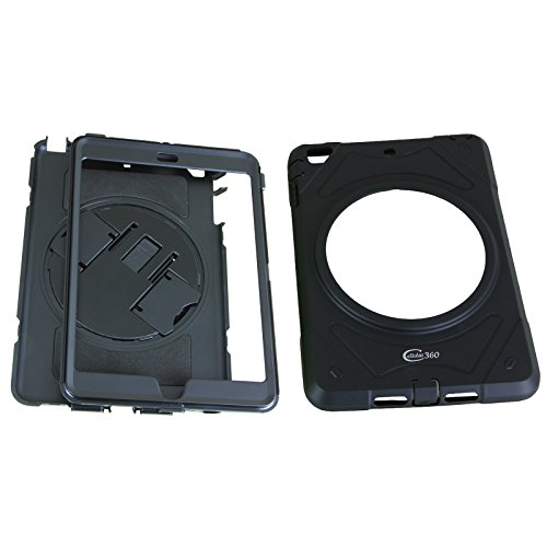 Cellular360 Apple iPad Mini 4 Hülle,schmutz- und stoßfest, 360 drehbare Handschlaufe mit integriertem Standfuß (Apple iPad Mini 4, Handheld-Schwarz) - 5
