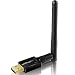 WISE TIGER WiFi Adapter USB 2.0 Wireless Adapter 600Mbps Dual Band with Antenna Support for Win Vista 7 8 8.1 10 XP MAC10.5 -10.12 Installation Fast Just 3 Minutes RS.3149.00
