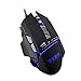 Produktbild Shentesel Gaming Maus USB Wired Adjustable DPI Professional 7 Tasten PC Laptop schwarz schwarz