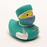 DUCKSHOP | Badeente Chirurg | Quietscheente | L: 7,5 cm