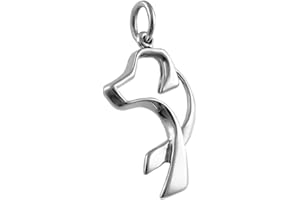 THE MEXICAN COLLECTION Solid 925 Sterling Silver Labrador Retriever Dog Pendant