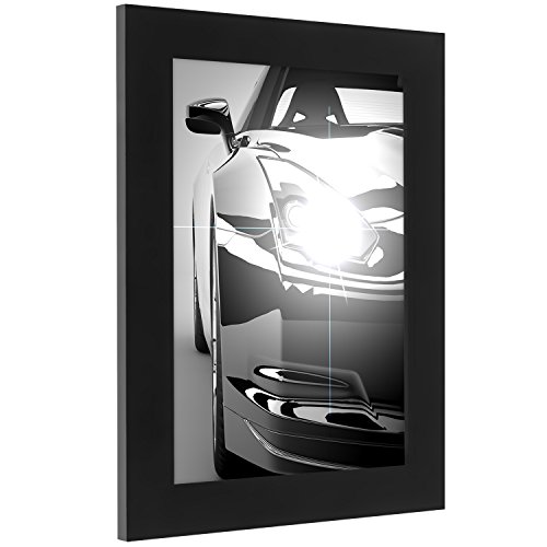 A5 (15x21cm) Schwarzer-Bilderrahmen mit Glasfront – Geeignet für Dokumente - 3