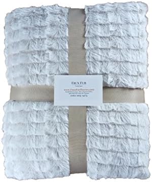 Lugano Champagne Faux Fur Throw (130 x 180 cm)