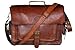 pranjals house 15 inch leather satchel laptop messenger bag for unisex /crossover shoulder bag RS.1749.00