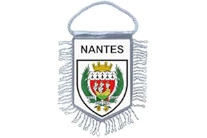 Akachafactory Fanion Mini Drapeau Pays Voiture Decoration Souvenir Blason France Nantes