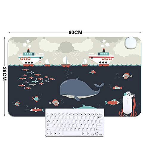 Preisvergleich Produktbild NIGHT WALL Heizung, Heizung, Mauspad, Computer-Desktop, Studentenschreibtisch, elektrische Kochplatte, Büro-Tischset, Heizdecke 60 * 36cm, Wal, Touch