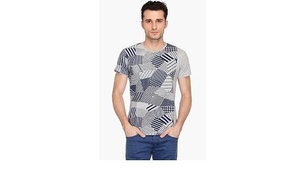 Buy Wrogn Men's T-Shirt (203101987_Grey 