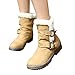 Produktbild TianWlio Stiefel Frauen Winter Warm Schuhe Stiefeletten Boots Halten Schlüpfen Schneestiefel Weihnachten Winter Klassiker Schnalle Warme Schuhe Pelz Martin Schneeschuhe Kurzer Stiefelette