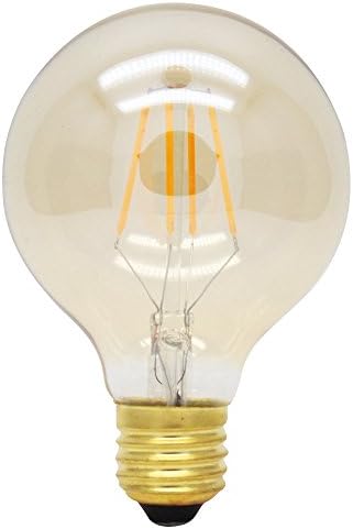 Dimmable 4W G80 Screw LED Filament Bulb Warm White 2200K Edison Vintage E27 Base LED Light Blubs Glass Globe 30 Watt Incandescent Equivalent