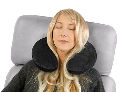 daydream: Design Reise-Nackenkissen (mit Memory Foam), schwarz - 3