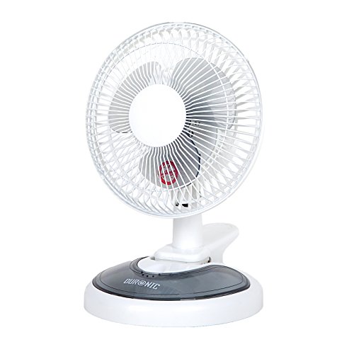 Duronic FN15 Ventilator ist ein kompakter und leiser Ventilator mit 2 Geschwindigkeiten, einen flexiblen Kopf und 20 cm Durchmesser