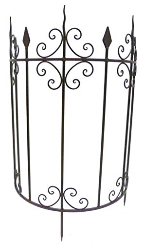 Preisvergleich Produktbild Halbrundes Rankgitter H 91,5 cm Metall Kletterhilfe Spalier Rankhilfe