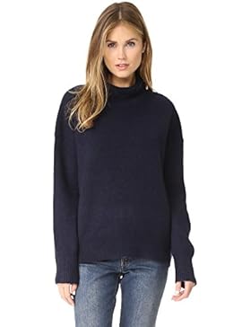 360 Sweater Da Donna maglia di cashmere oliva Blu Marino
