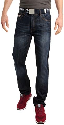 Smith and Jones-Jeans-Furio-Straight-Fit Straight cut)-Darkwash