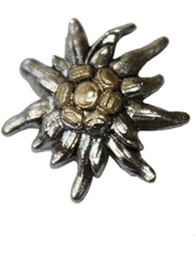 Hutanstecker | Hutabzeichen | Hutschmuck | Anstecker – Kleines Edelweiß – 3 x 3 cm