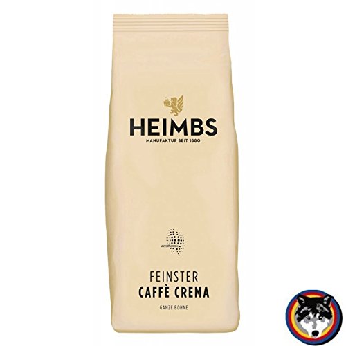 3 Stück HEIMBS CAFE CREMA UNGEMAHLEN / GANZE BOHNEN Hochlandkaffee 3 x 250 gramm