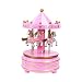 Produktbild karussell spieluhr, Karussell Spieldose Kuchen Dekoration Ornamente Blau Rosa Hochwertige Luxus Geschenk für Mädchen
