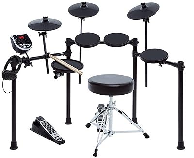 Alesis Burst Kit - Batterie Electronique avec 7 pads, 2 Pédales, 108 Sons de Percussion et de Cymbales, Tabouret, Baguettes et Casque Audio