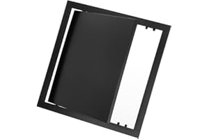 EUROPLAST 300x300mm Access Panel - Concealed Wall Hatch - 12x12 inch Inspection Door - ABS Plastic Anthracite