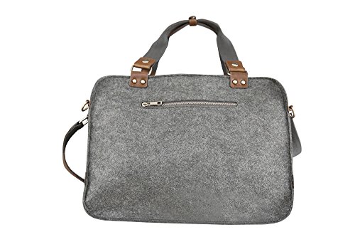 Filztasche anthrazit-grau Schultertasche Notebooktasche Laptoptasche Umh  ngetasche Sporttasche Schultasche