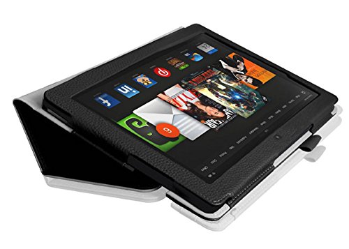 Folie + Stylus + Handy Cover schwarz Stand Up für Amazon Kindle Fire HDX 8.9 „ - 6