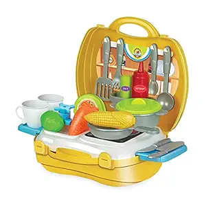 Wembley Kitchen Set for Girls Kids Toys for Girls Age 2 and Above Play Set - Make in India - ISI Certified