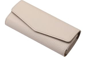 ‎MORECHIOCE Auto Brillenhalter Sonnenblende Brillenetui,MoreChioce Rindsleder Sonnenbrille Brillenetui Sonnenblende Aufbewahrungsbox Brillenhalterung Sonnenbrillenhalter Brille Organizer,Beige