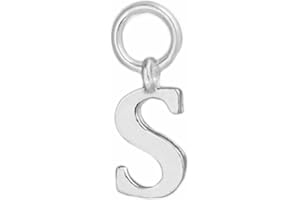 SUGARKITTEN LONDON Sterling Silver A-Z Letter Alphabet Initial DIY Charm Pendant 8 x 15mm