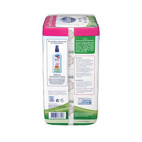Bübchen Feuchttücher Sensitive 3-Monats-Maxipack, 896 Tücher (4 x 224 Tücher) - 4