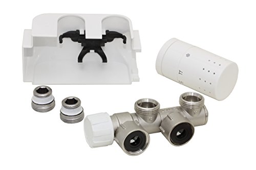Buderus Ventil-Armaturen Set Multiblock Universal Eck- und Durchgangsform inkl. Thermostatkopf - 2