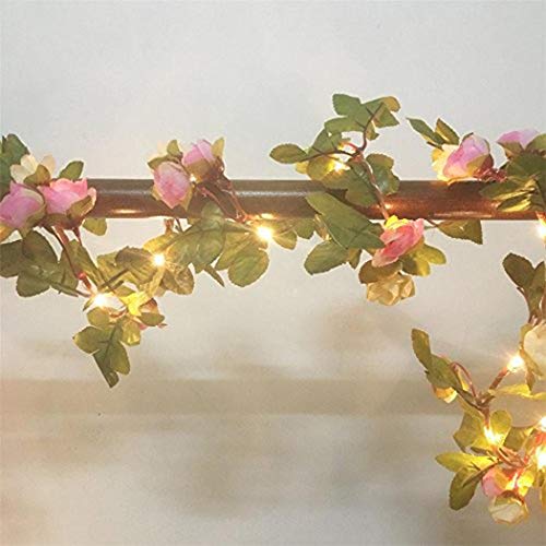 Preisvergleich Produktbild Yukio Festival - LED Blumen Lichterkette Stimmungsbeleuchtung, 2M 10LEDs warmweiß batteriebetrieben